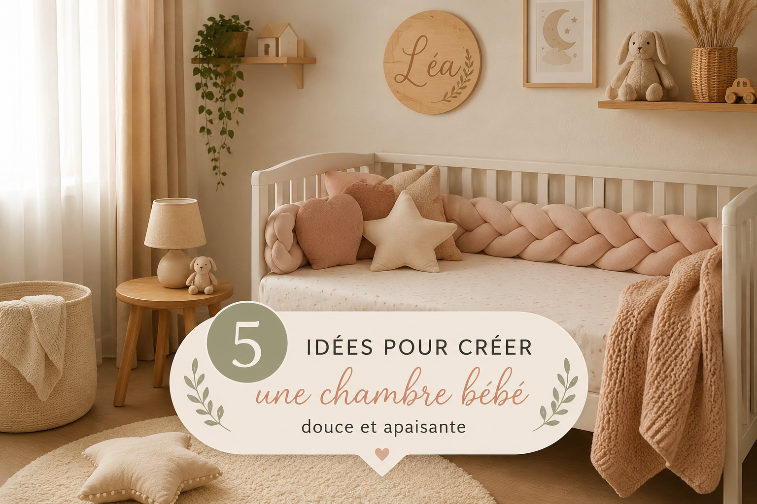 5 idées pour créer une chambre bébé douce et apaisante