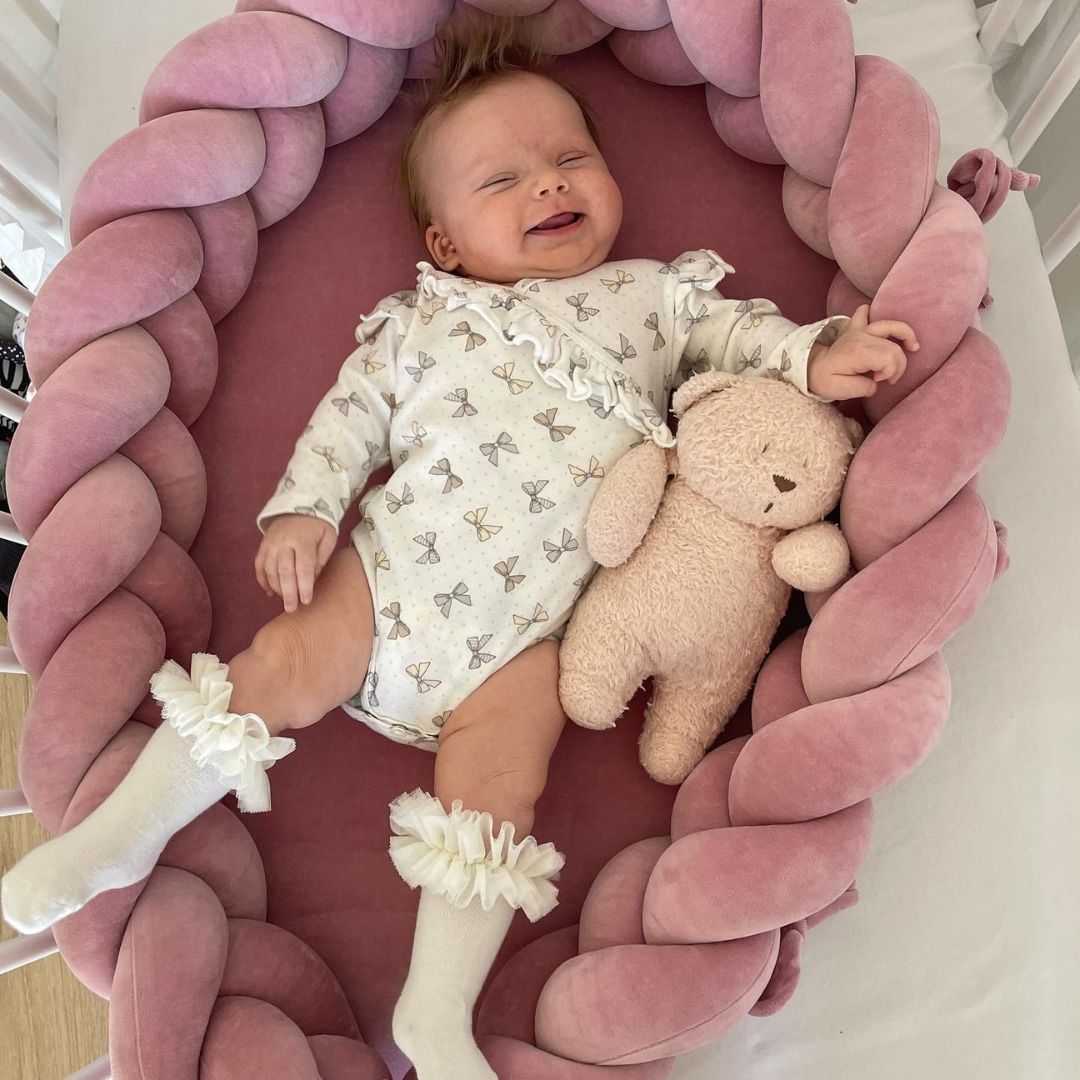 Cocon réducteur lit de bébé Nid de lune - Fabriqué main
