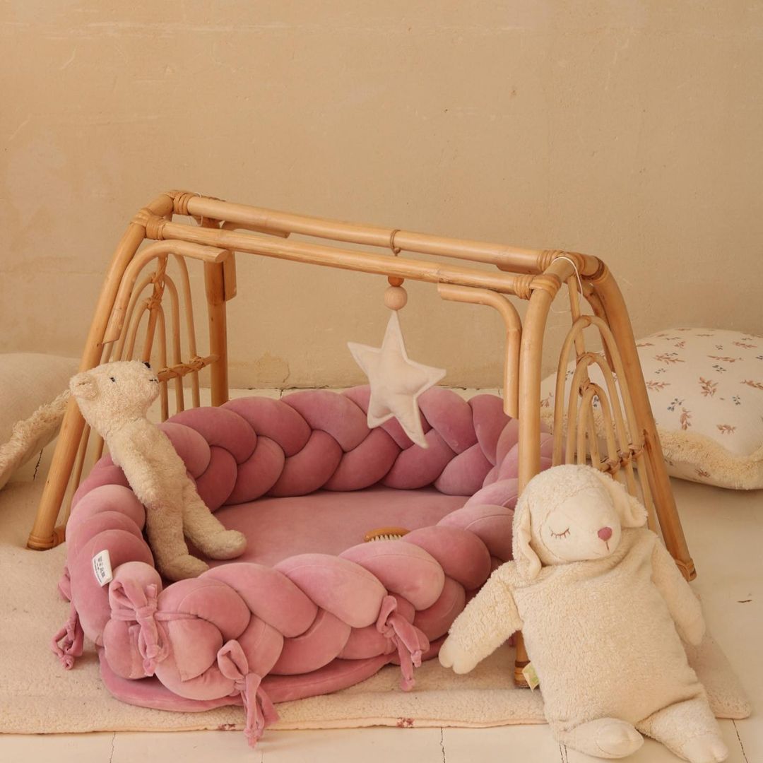 Cocon réducteur lit de bébé Nid de lune - Fabriqué main