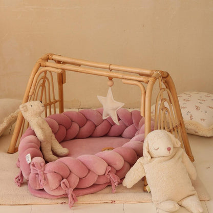 Cocon réducteur lit de bébé Nid de lune - Fabriqué main