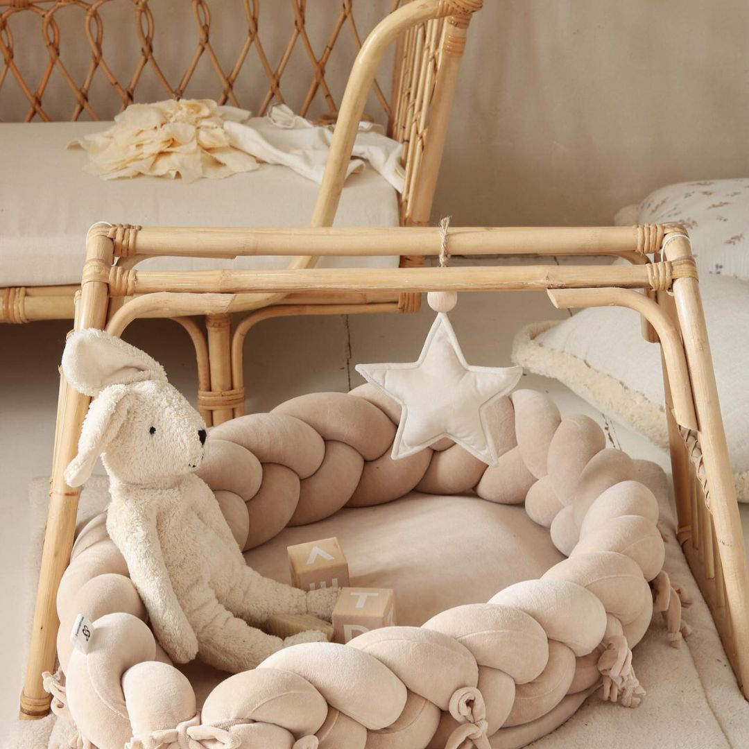 Cocon réducteur lit de bébé Nid de lune - Fabriqué main