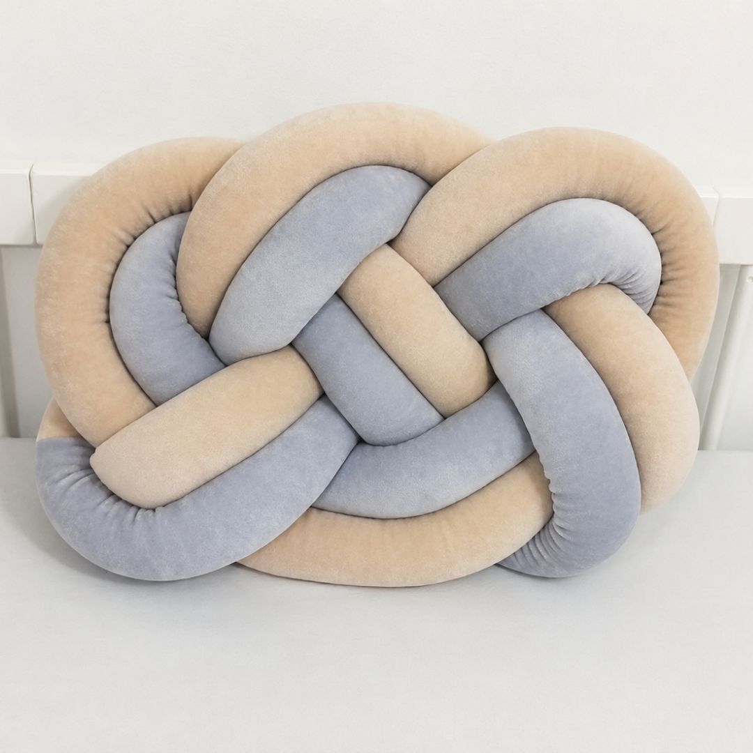 Coussins maxi duo en velour Nid de lune - Fabriqué main
