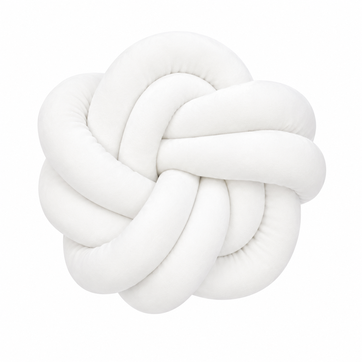 Coussins twist en velour