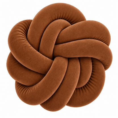 Coussins twist en velour