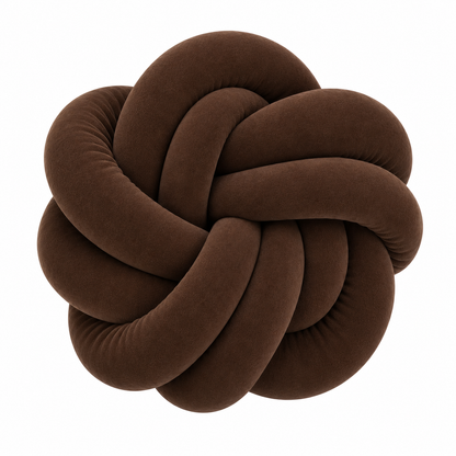 Coussins twist en velour