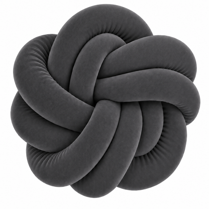 Coussins twist en velour