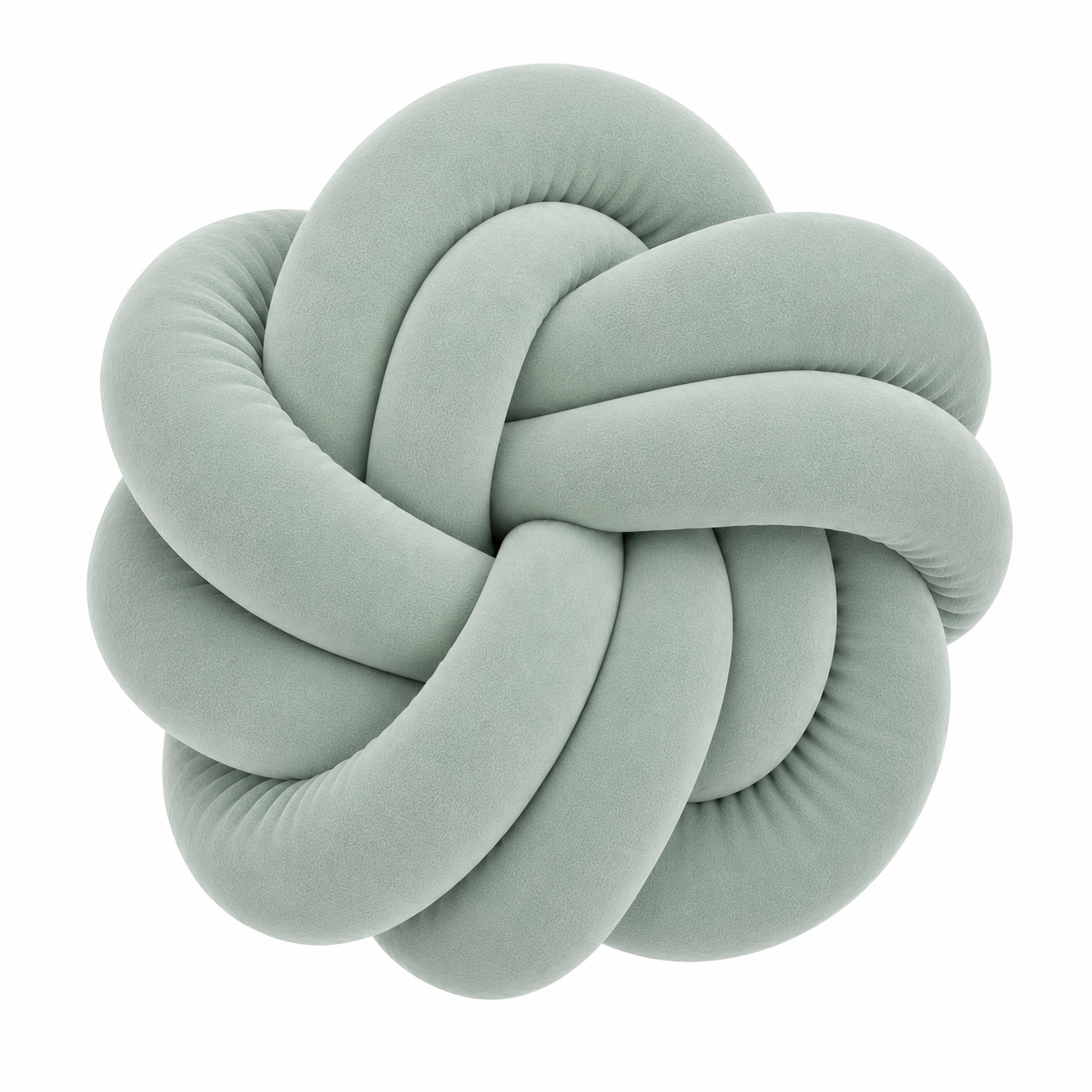 Coussins twist en velour