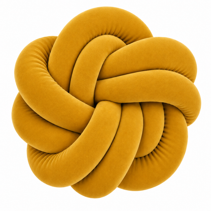 Coussins twist en velour