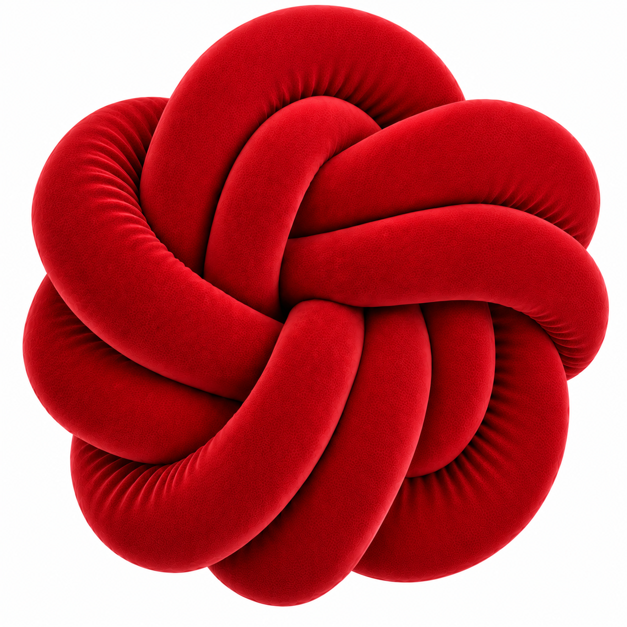 Coussins twist en velour - Fabriqué main