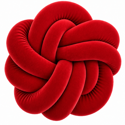 Coussins twist en velour