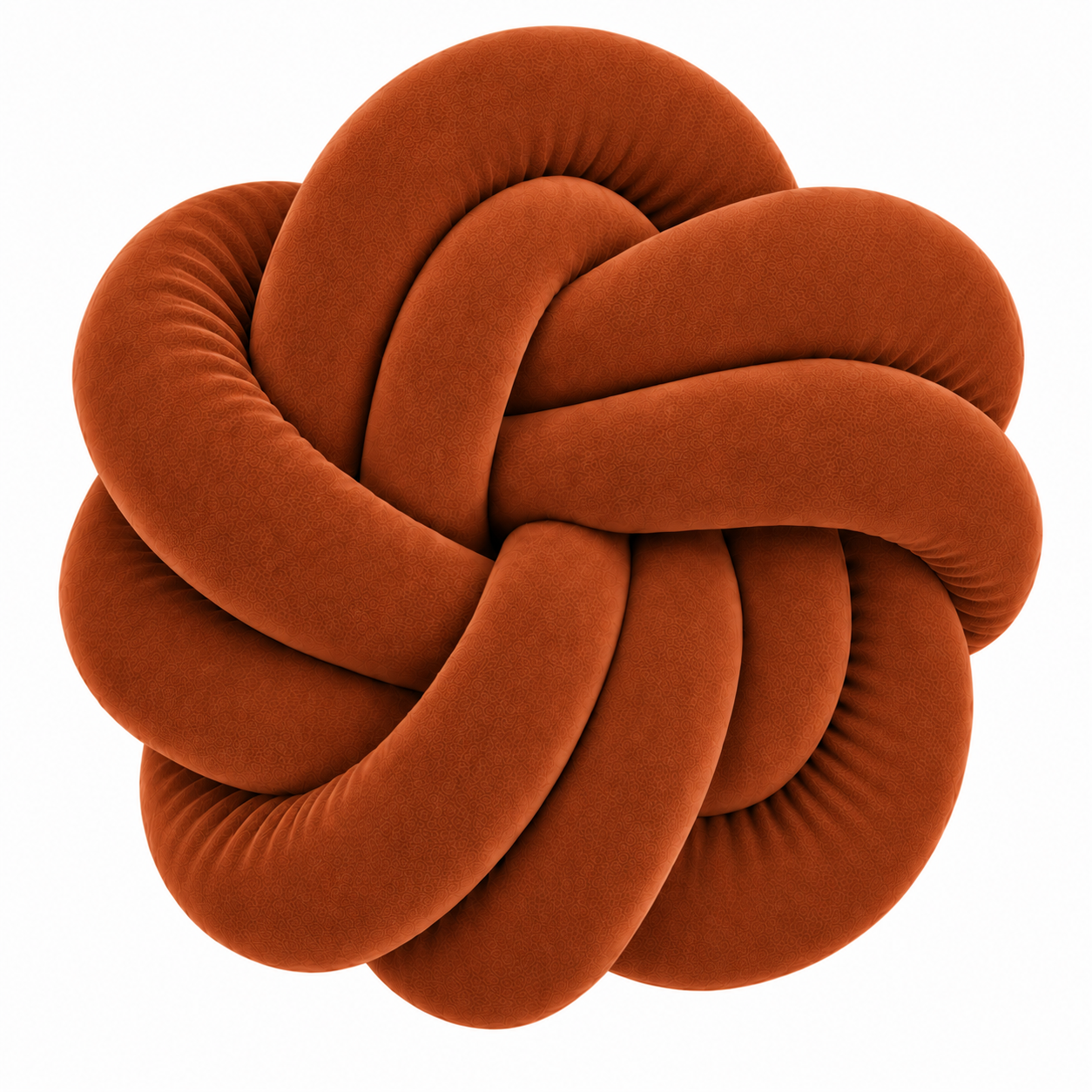 Coussins twist en velour - Fabriqué main