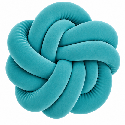 Coussins twist en velour