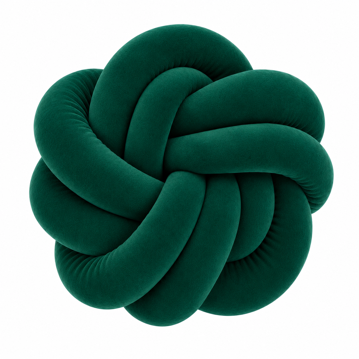 Coussins twist en velour - Fabriqué main