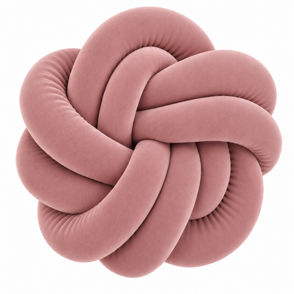 Coussins twist en velour